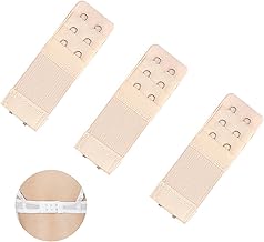 3 Stücke BH verlängerung 2 Haken, BH-verlängerer, BH Verschluss Verlängerung, BH Verlängerung, bequem und dehnbar, Set Geeignet Gewichtszunahme-Schwangerschaft-Stillzeit(Hautfarbe)