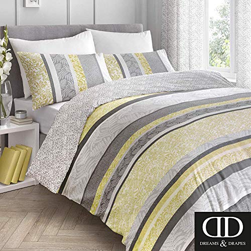 Dreams & Drapes Hanworth, Ochre Yellow, Duvet Cover Set: King