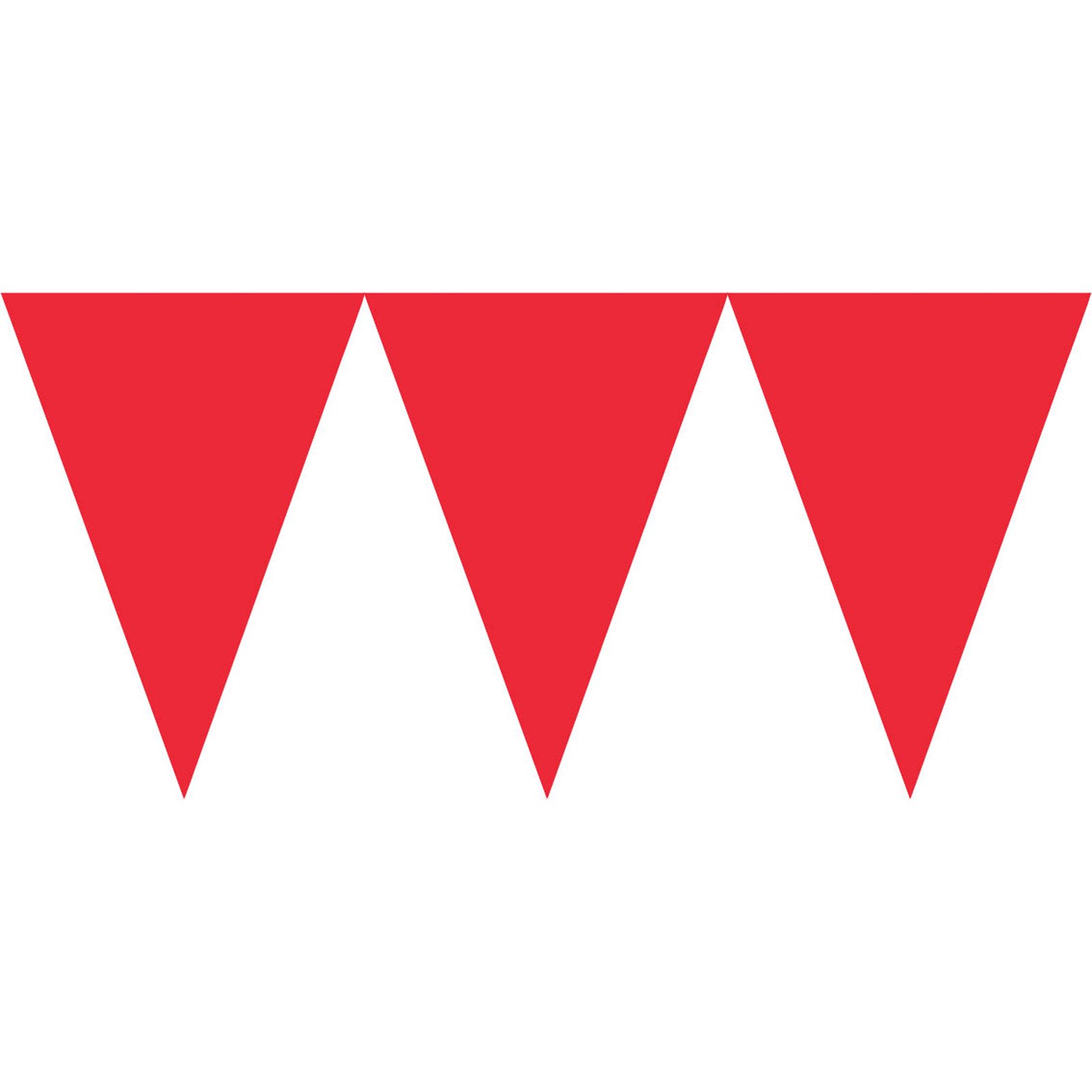 Amscan 120099-40-55 Pennant Banner Apple Red