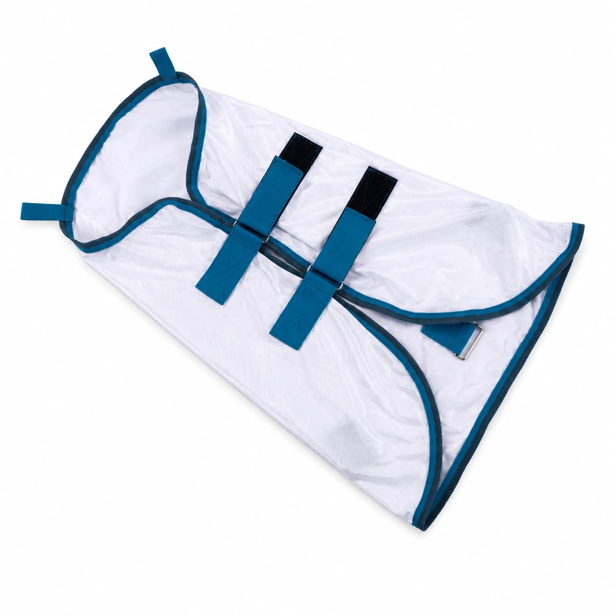 Leberna Shetty - Manta antimoscas con cuello y braga para el vientre, transpirable, con protección para el pecho, para pony, manta para eccemas para potros