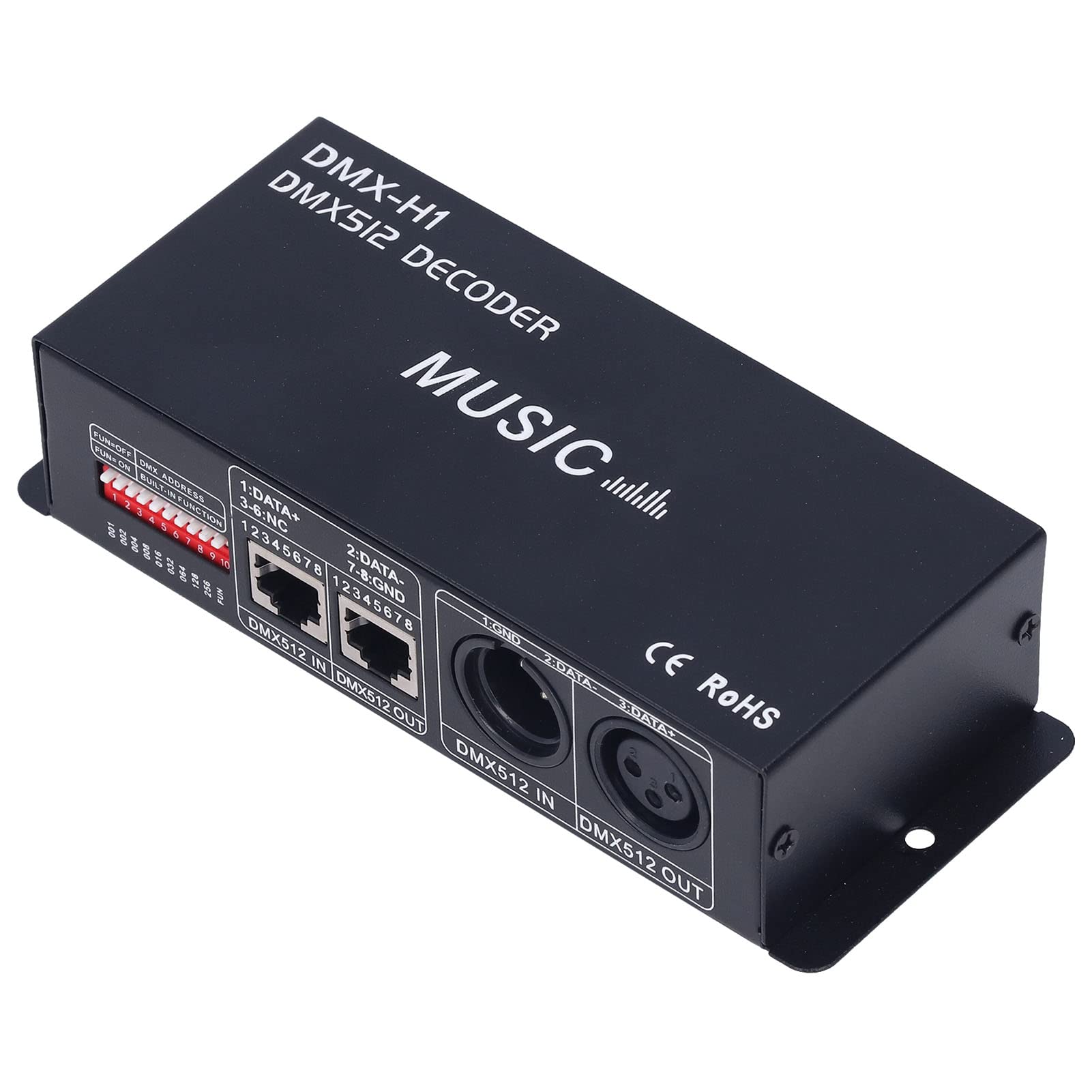 Decoder LED RGB 3 Canali 12V-24V 8A con Dimmerazione PWM per Illuminazione Casa Bar Hotel Ristorante