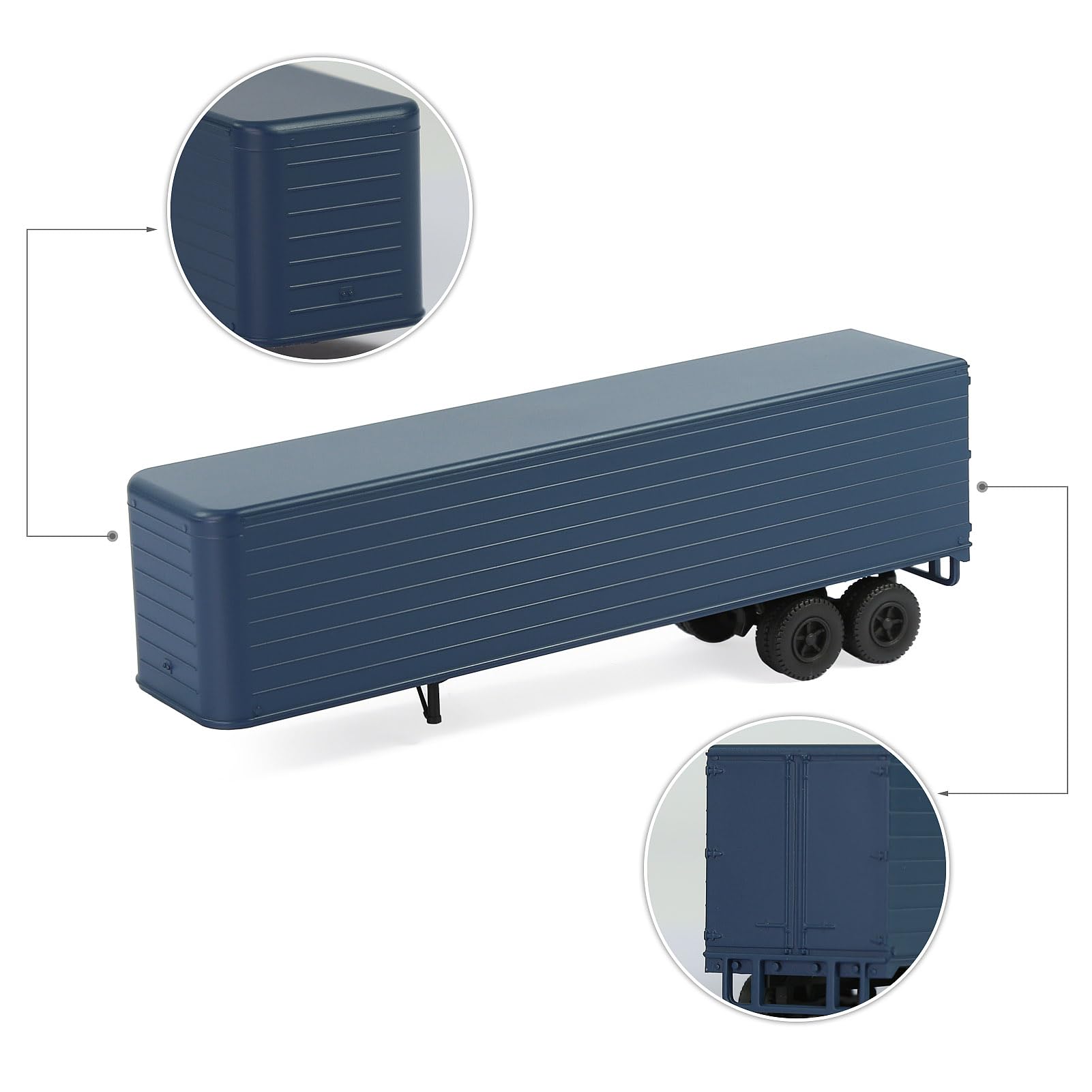 C8765 2 unità rimorchi HO scala 1:87 modello rimorchio per modellismo ferroviario trattore (blu scuro)