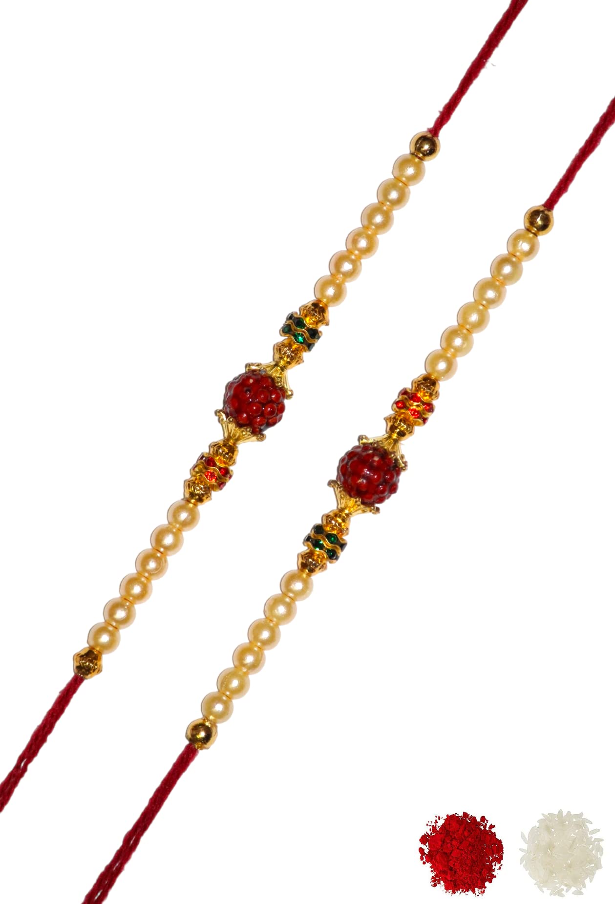 NITYAM ENTERPRISES UNISEX ADULT DESIGNER RUDRAKSH CREAM PEARL SET OF 2 MULTICOLOUR FAMILY RAKHI & BHEIYA BHABHI RAKHI WITH ROLI CHAWAL(NE 174) (B097GZC5CQ) Amazon Price History, Amazon Price Tracker