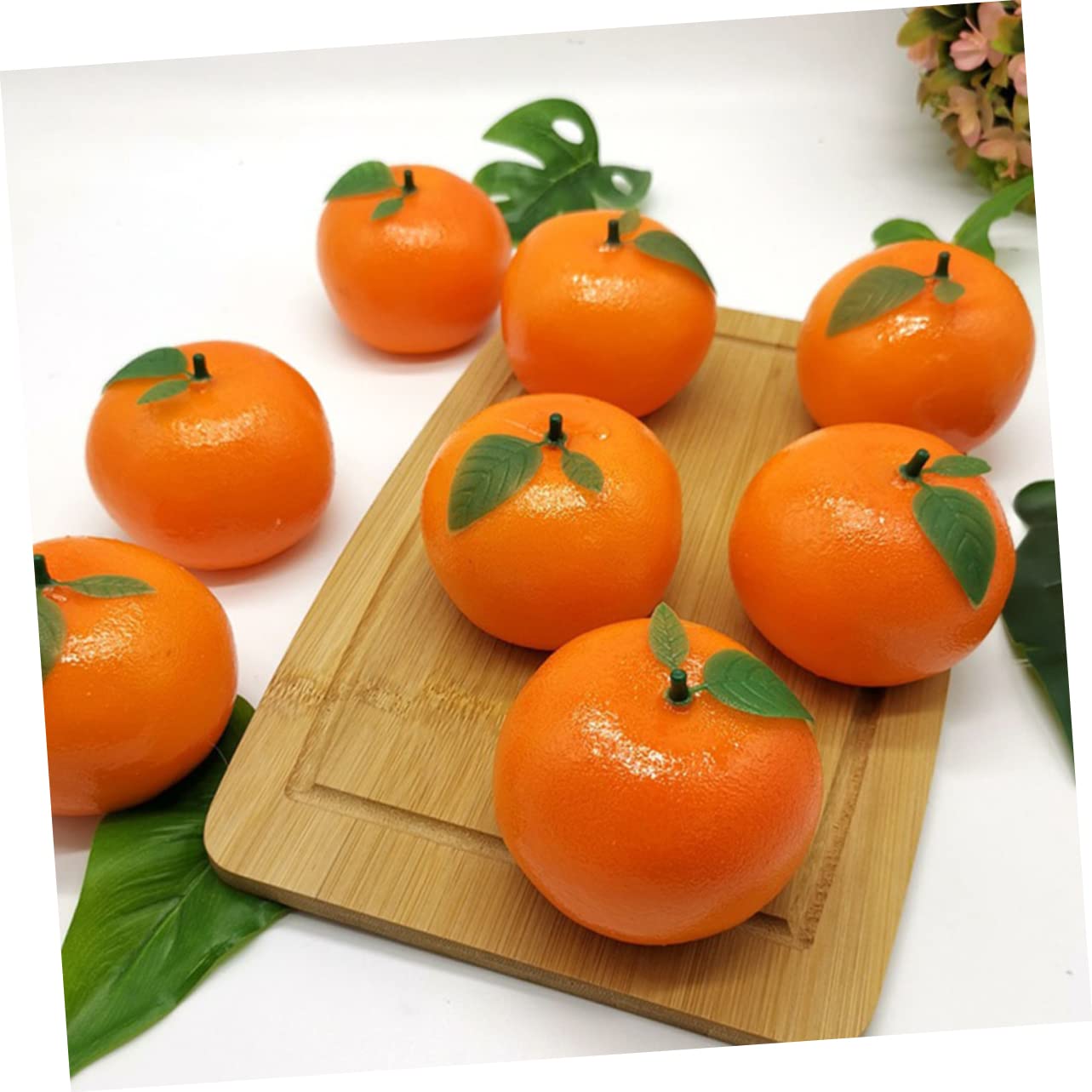 Cabilock 3 Sätze Künstliche Orange Süsse Orangen Gefälschte Orangen Künstliche Früchte Schaufensterdekoration Künstliches Orangenmodell Gefälschte Obst-Foto-Requisiten Schaum 6 Stück * 3