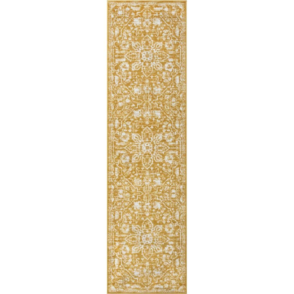 Well Woven Della Gold Vintage Medallion Pattern Runner Rug (2'7