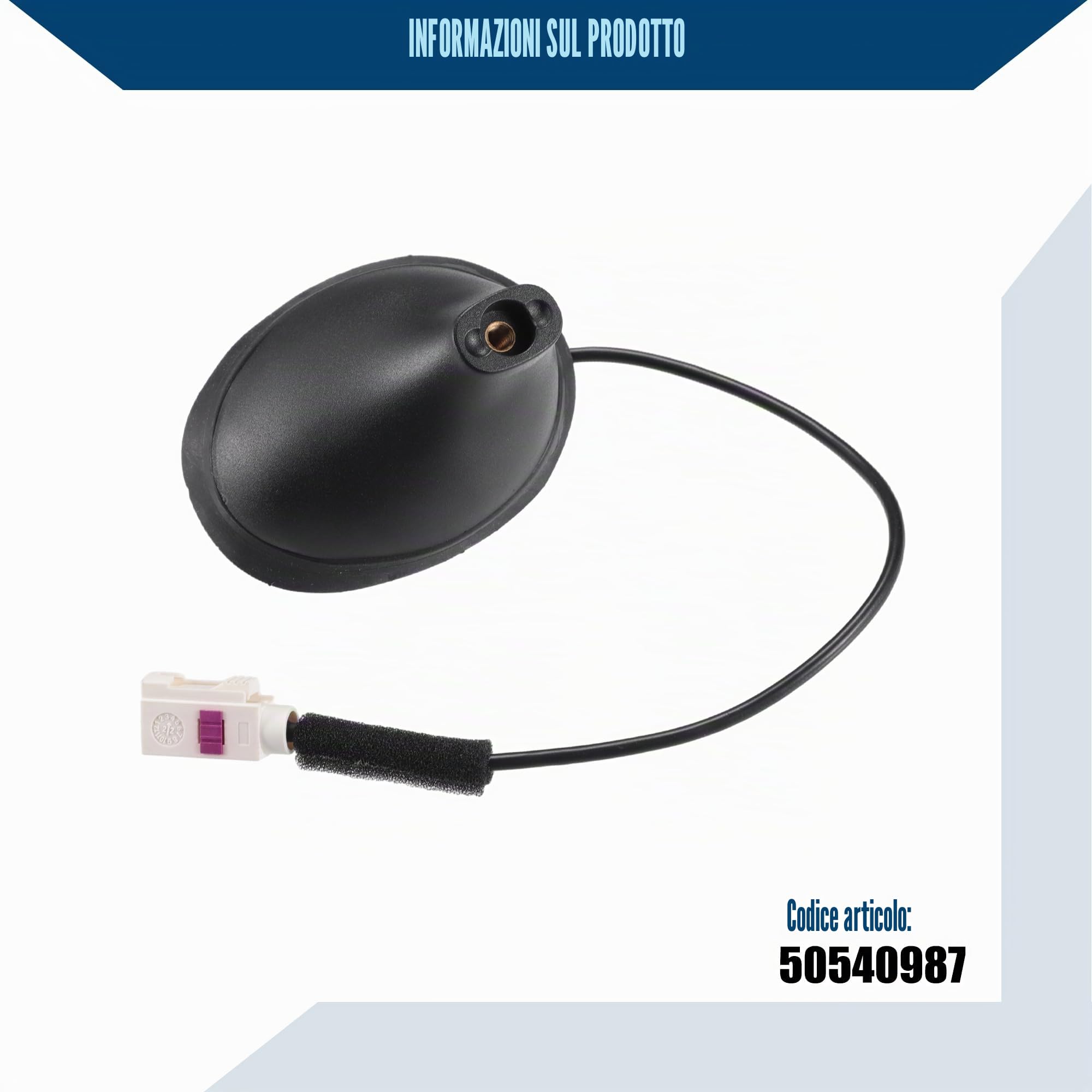 A ABSOPRO Base Dell'Antenna Per Fiat 500 Esterna Resistente 1 Pz