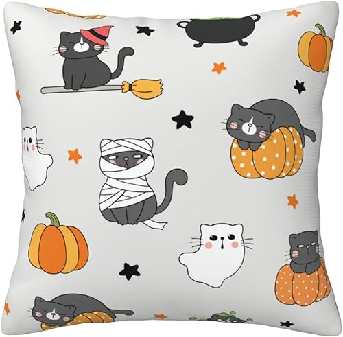 Aimeryup Throw Pillow Covers 16x16 Inch Funny Halloween Decorative Pillow Covers Cushion Covers cojines decorativos para sala Pillow Cases Cute Aimeryup Throw Pillow Covers 16x16 Inch Funny Halloween Decorative Pillow Covers Cushion Covers cojines decorativos para sala Pillow Cases Cute