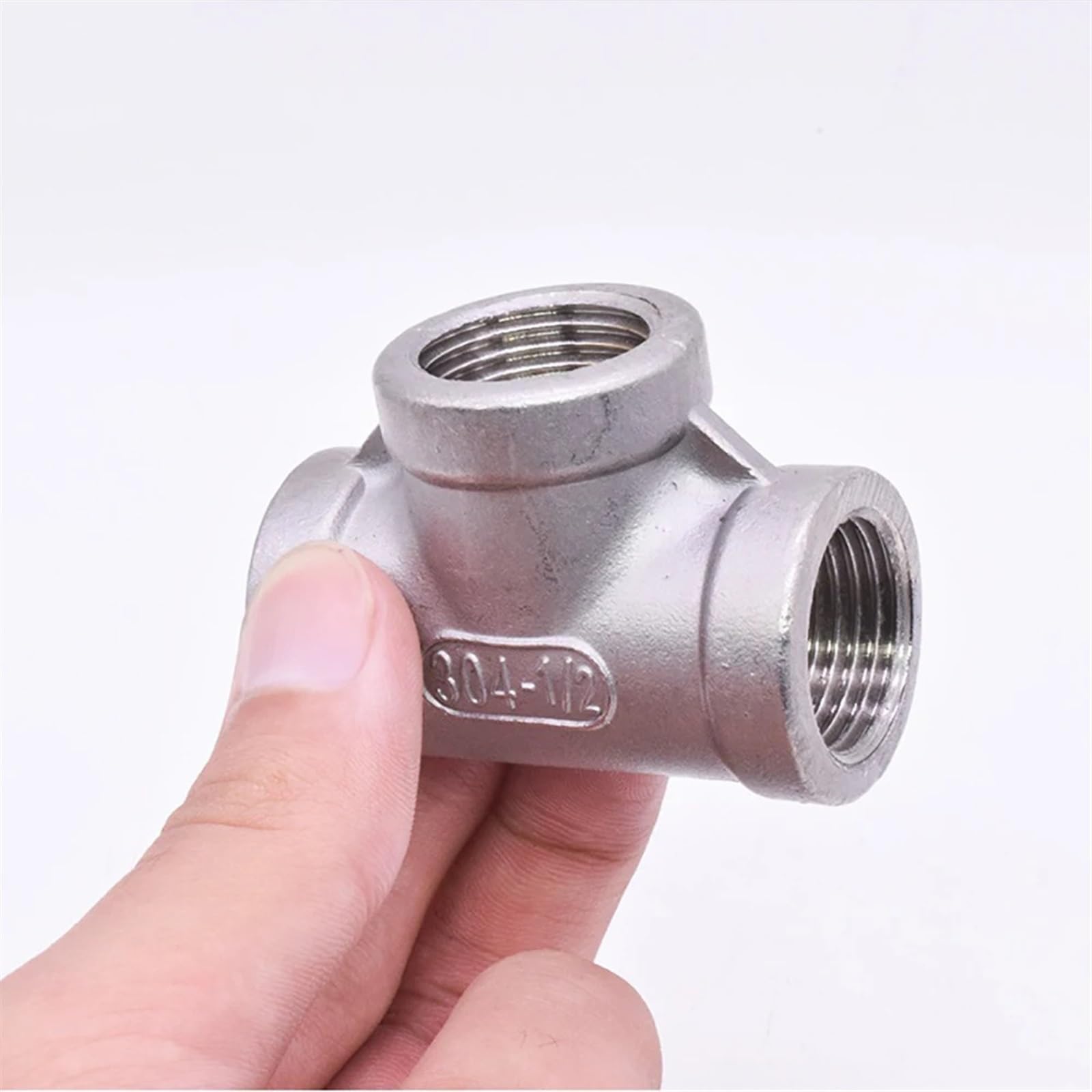 Raccordo a T Femmina a 3 Vie, sdoppiatore, Raccordo for Tubi in Acciaio Inossidabile, Raccordo a T, Idraulico per irrigazione, tubazioni(2")
