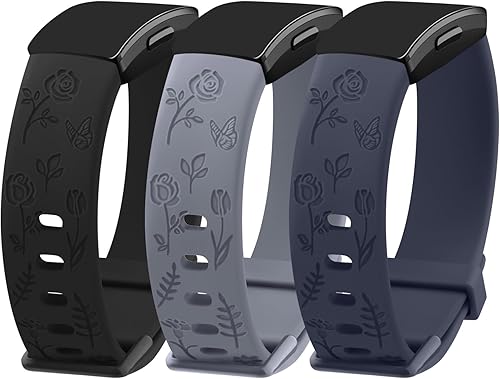 Miniatura 8 de Paquete de 3 correas de repuesto compatibles con Fitbit Inspire HRFitbit InspireFitbit Ace 2Fitbit Inspire 2, accesorio ajustable, pulsera deportiva