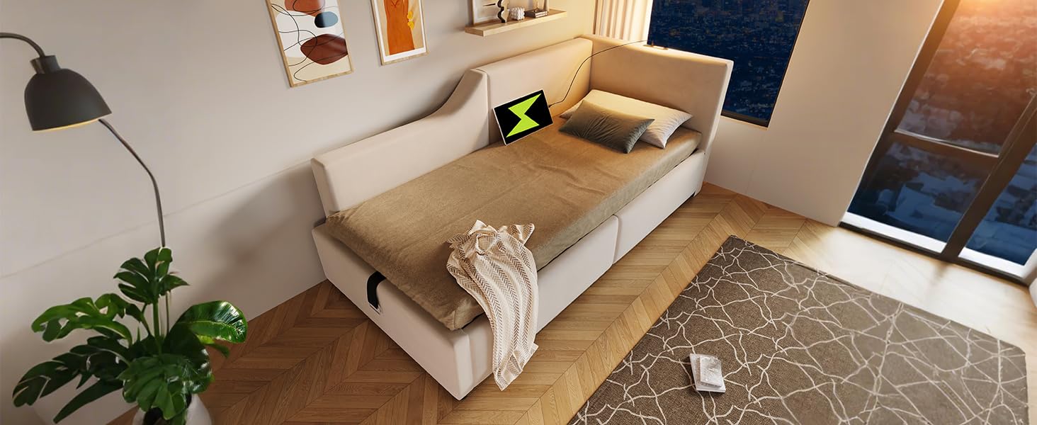 Sofá Cama de diseño clásico y Almacenamiento Inteligente - para hogares Modernos y familias
