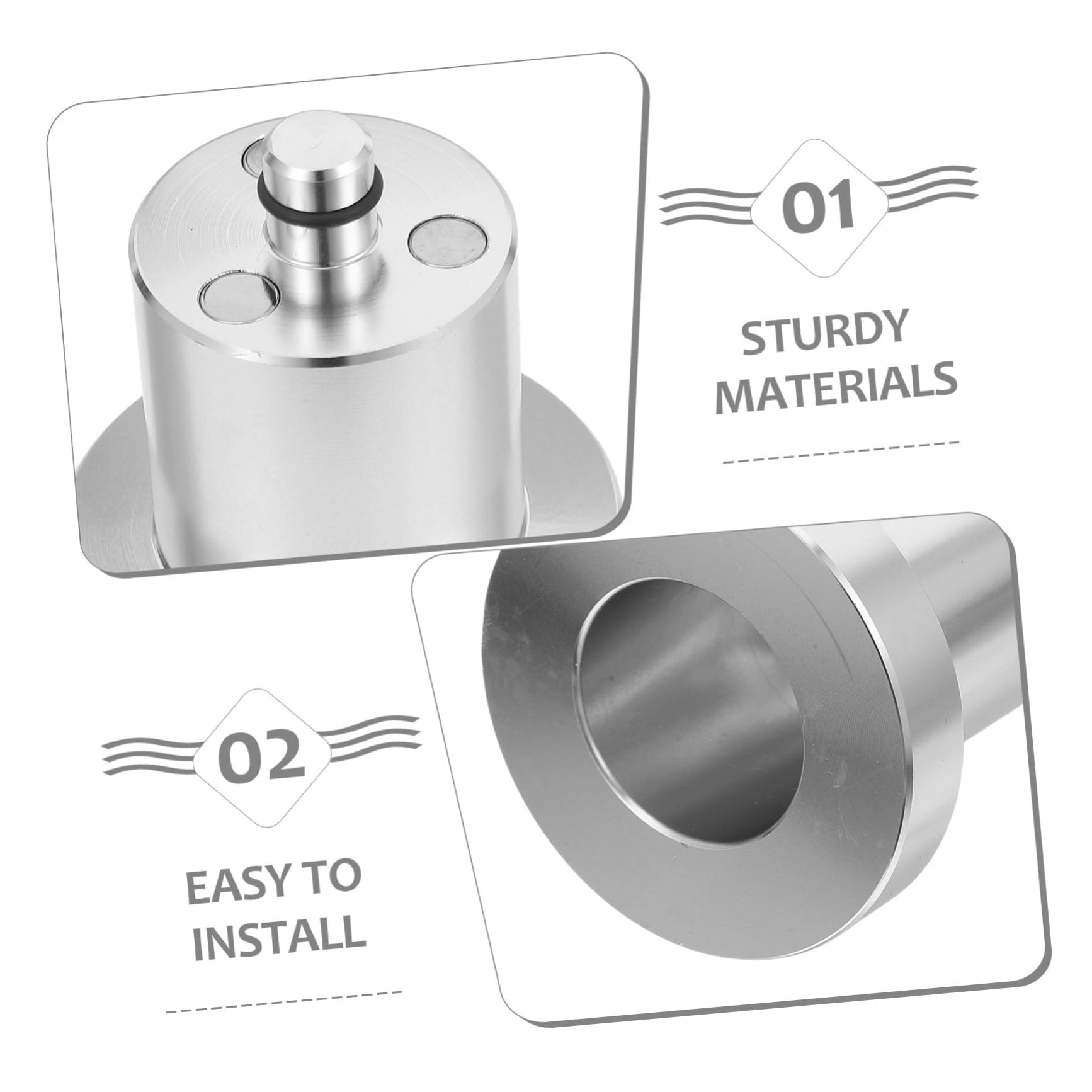 VALICLUD 4 Pièces Adaptateurs Aluminium pour Cales de Levage Jack Pads Tampons Anti-vibration et Antidérapants pour Suv Voitures Électriques Entretien