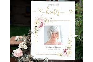Custom Funeral Decoration Sign for Memorial with Photo