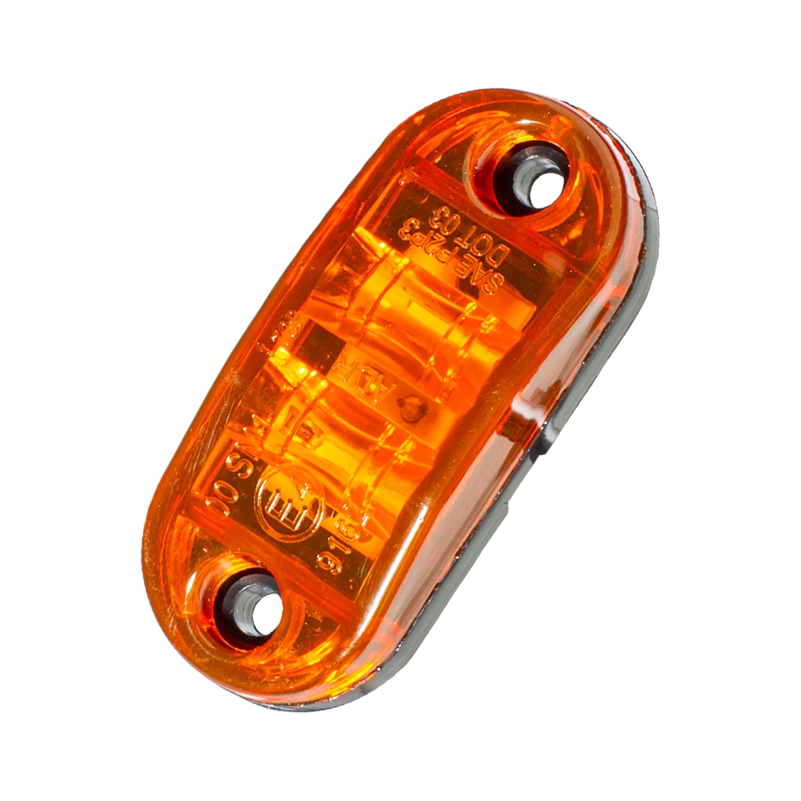 Catekro 10x Luci Ingombro LED 12V-24V, Luci di Posizione Laterali per Auto Indicatori Laterali con 2 LED 3000K Impermeabile per Camion Camper Furgone SUV (Giallo)