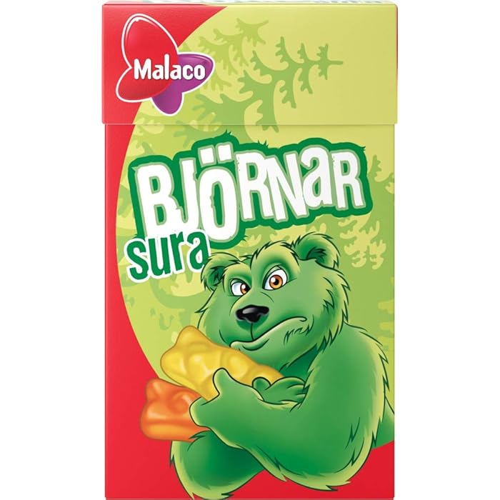 Buy 4 Boxes X 32g of Cloetta Sour Bears (Sura Björnar) Sour Fruit Gummy