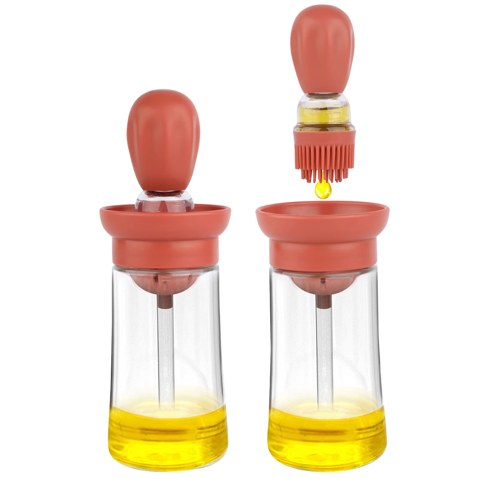 オイルディスペンサー ブラシ付き ガラスオリーブオイルディスペンサー 2イン1 Amazon.co.jp: 2022 新しいガラスオリーブオイルボトルとブラシ 2 in 1