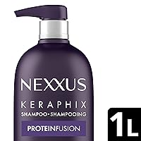 Vista 2 de Nexxus Keraphix Champú con ProteinFusion para Cabello Dañado Proteína de Queratina, Arroz Negro, Sin Siliconas 33.8 oz (1000 ml)