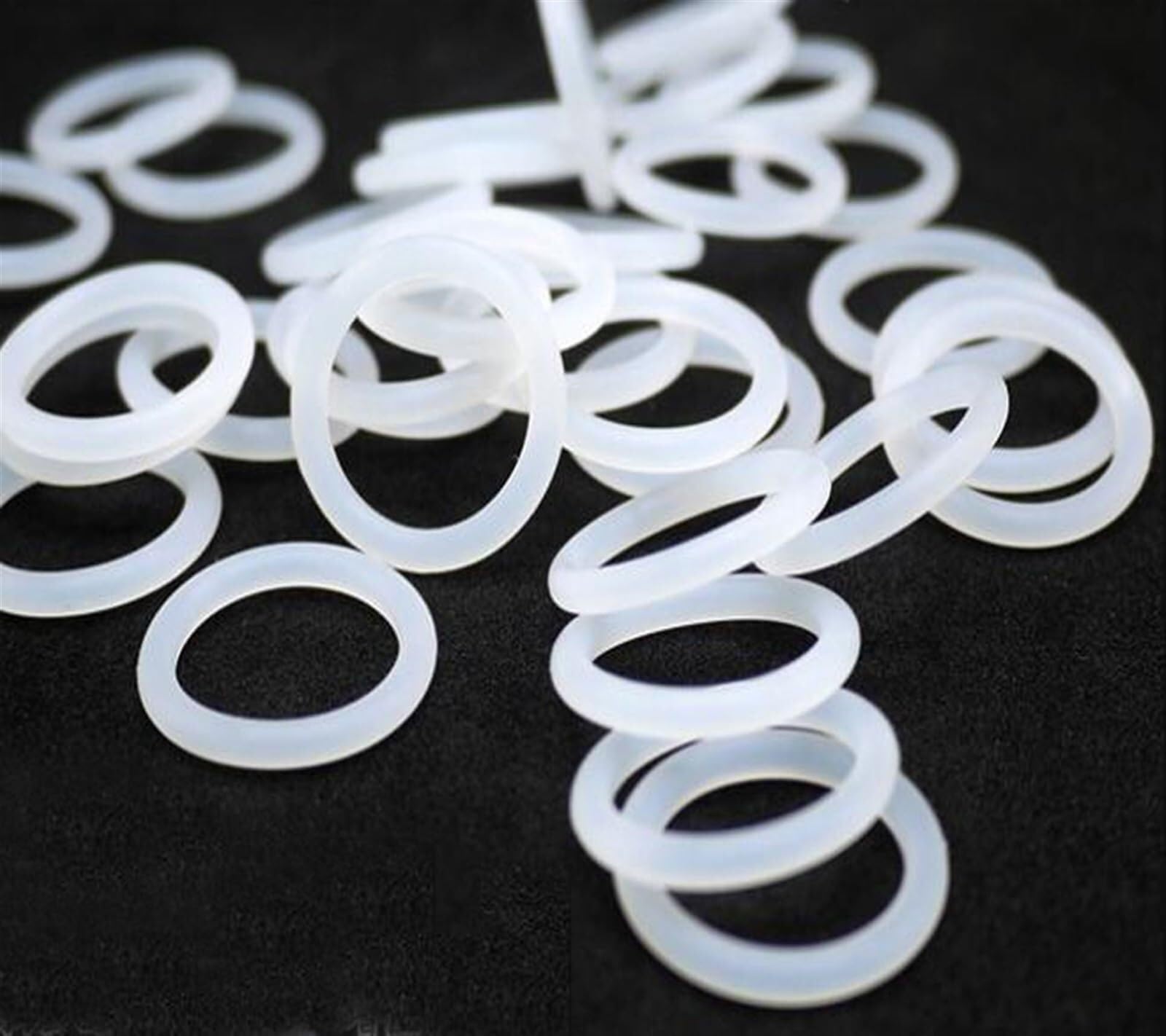 Silikonowe pierścienie uszczelniające O-ringi Białe silikonowe o-ringi Podkładka uszczelniająca klasy spożywczej OD 24-72 mm CS 4,0 50 szt(50pcs,OD 72mm CS 4.0mm)