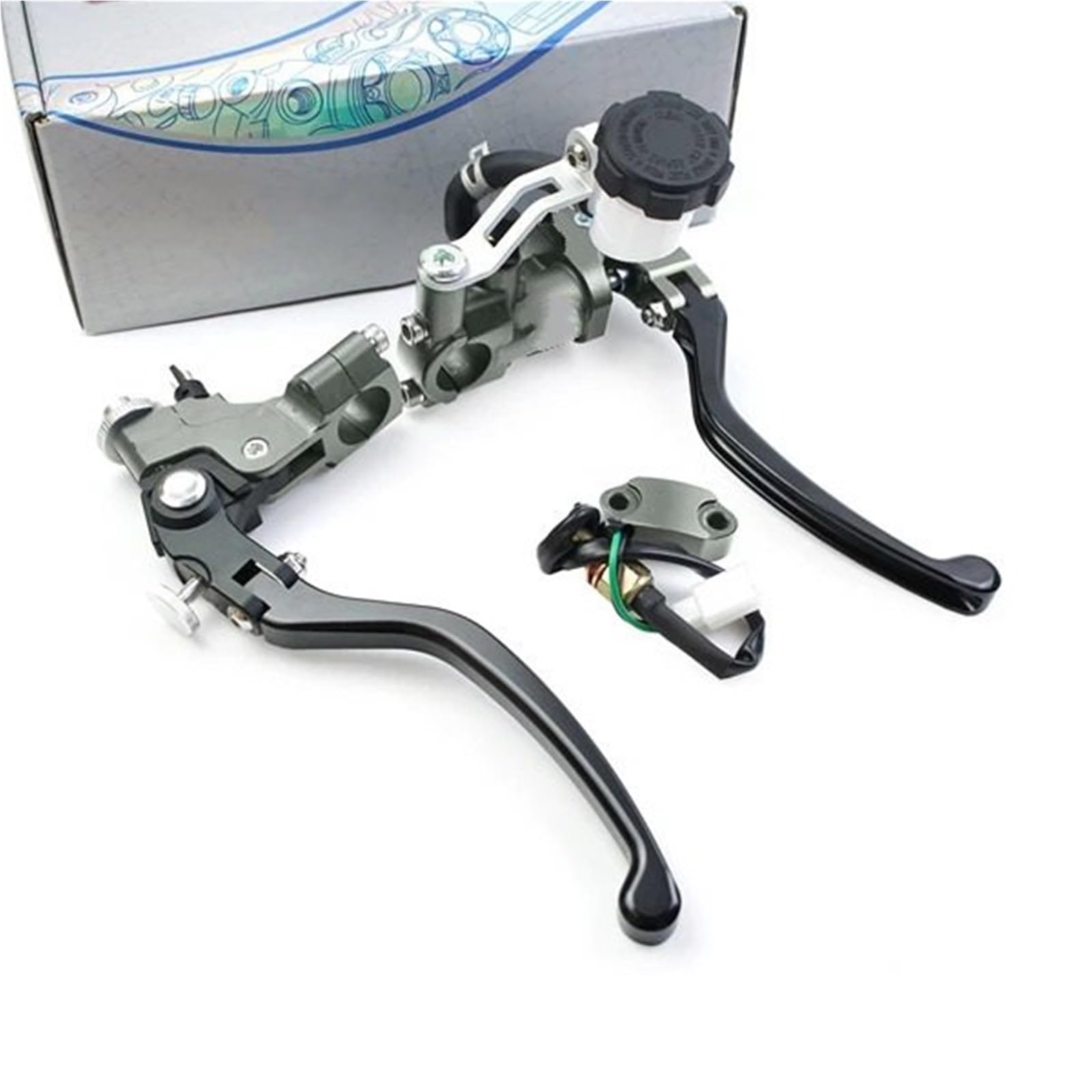 OAPNCBVY Hydraulic Brake Pump Clutch Motorcycle Master Cylinder Cable Line 7/8" 22 Fit for Yamaha Rear Brake Pump Forward Brake Pump
