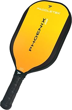 Paddletek Phoenix G6 Pickleball Paddle | Professional Pickleball Paddles with Honeycomb Core, Polycarbonate Surface, Graphite PolyCore & High Tack Performance Grip | USAPA Approved
