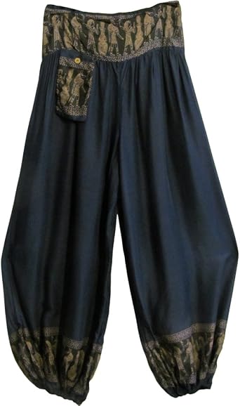 Unisex Mens Womens Hippie Aladdin Ethnic Egyptian Hieroglyphics Print Harem Pants