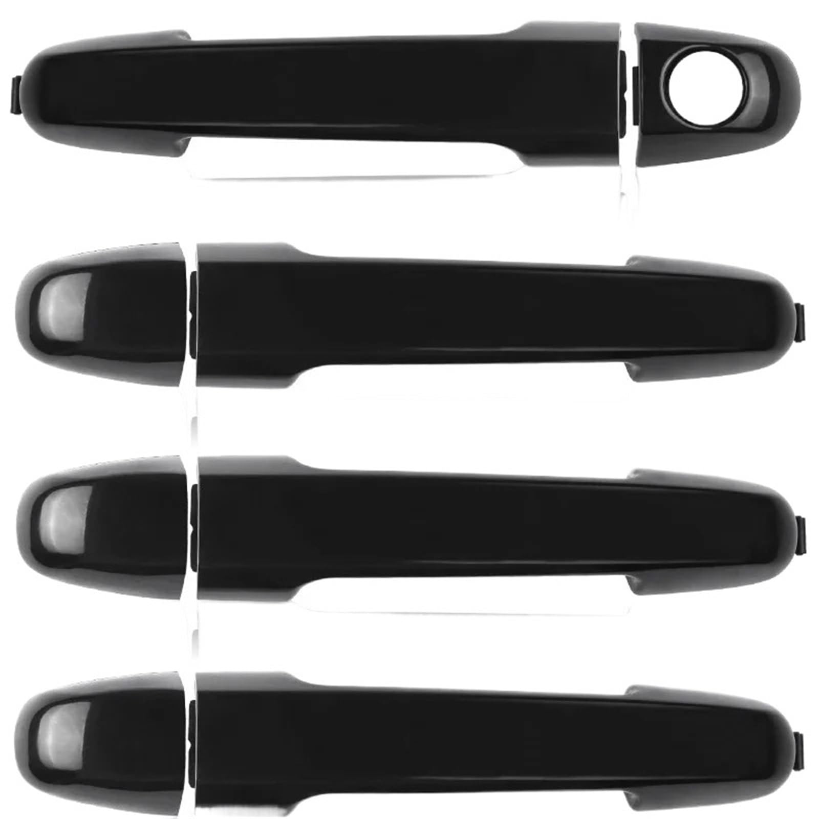 Hudfroa Set Of 4Pcs Side Door Handles For Hyundai For Elantra 2007-2012 Auto Driver Side Front Rear Door Handle Exterior