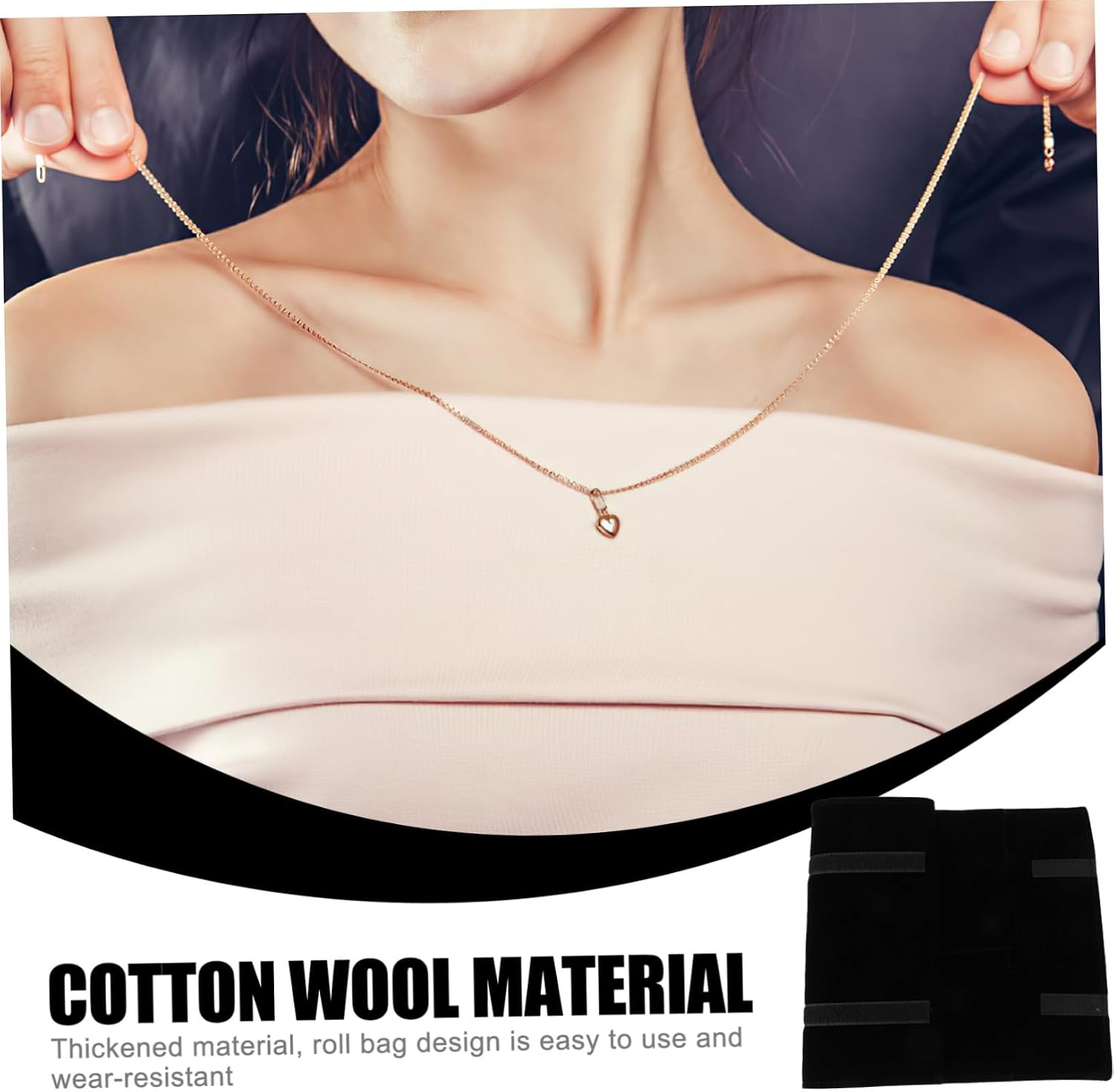 Multifunction Travel Jewelry Organizer Roll Bag Capacity Jewelry Storage Pouch for Necklaces Earrings Rings Portable Storage Organizer