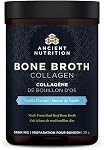 Ancient Nutrition Protéine de collagène à os - Vanille, formulé par le Dr Josh Axe, Collagène Peptides, soutient les articulations, la peau et les ongles, faite sans sucre ajouté, gluten & Produits laitiers, 321 Grams