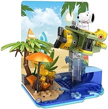 BlueBrixx Pro 107371 - Snoopy and Woodstock on the beach made of 378 building blocks