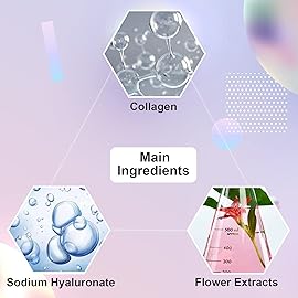 Adofect 30 Pieces Peach Moisturizing Collagen Lip Masks Crystal Lip Care Gel Pads Patches, Mouth & Lips Age Defying Masques - Great for Anti-Chapped, Anti-Wrinkle, Plump Your Lips, Rose Red