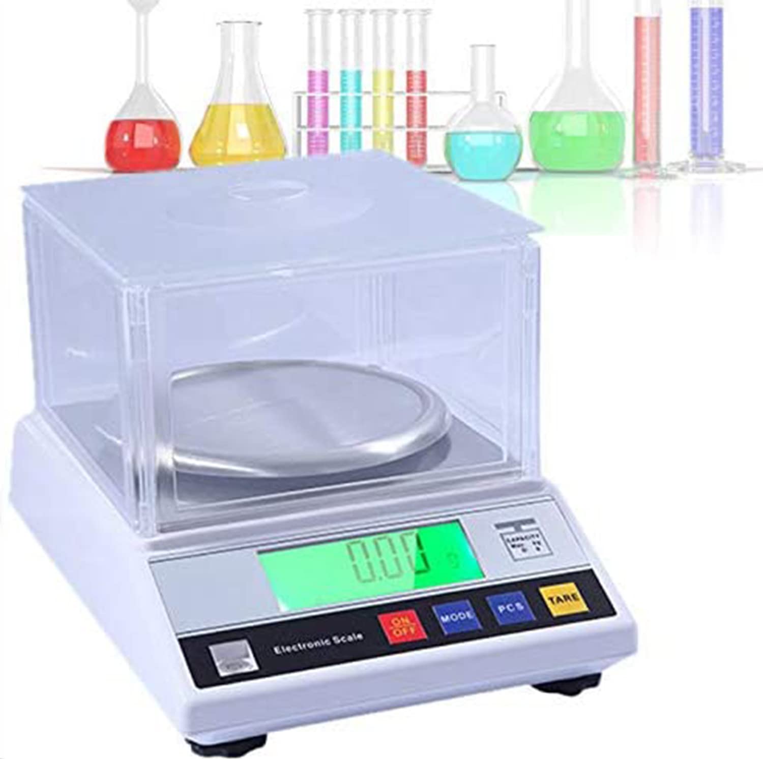 Báscula de Cocina, 300 g/600 g/1000 g/2000 g x 0,01 g, báscula de Laboratorio Digital de Alta precisión, báscula analítica de Alta precisión, báscula contadora para la Industria, 1000 g/0,1 g