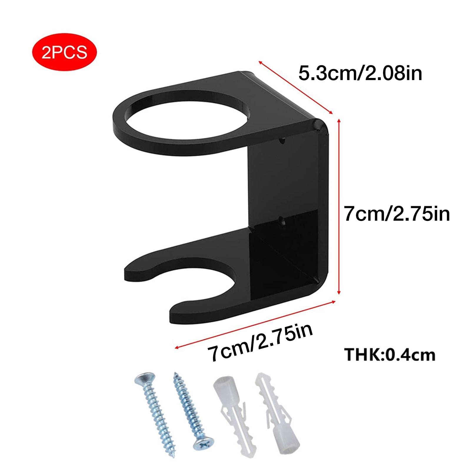 Pmsanzay 2/PK universele verticale honkbalknuppel softbal vleermuis display wandhouder - houd 2 knuppel - eenvoudig te installeren - Hardware inbegrepen, geen vleermuis
