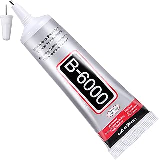 B6000 Jewelry Glue, 25ML/0.9 fl oz Clear Rhinestone Craft Glue, Multipurpose Super Adhesive for Phone Repair Nail Art Wood Glass
