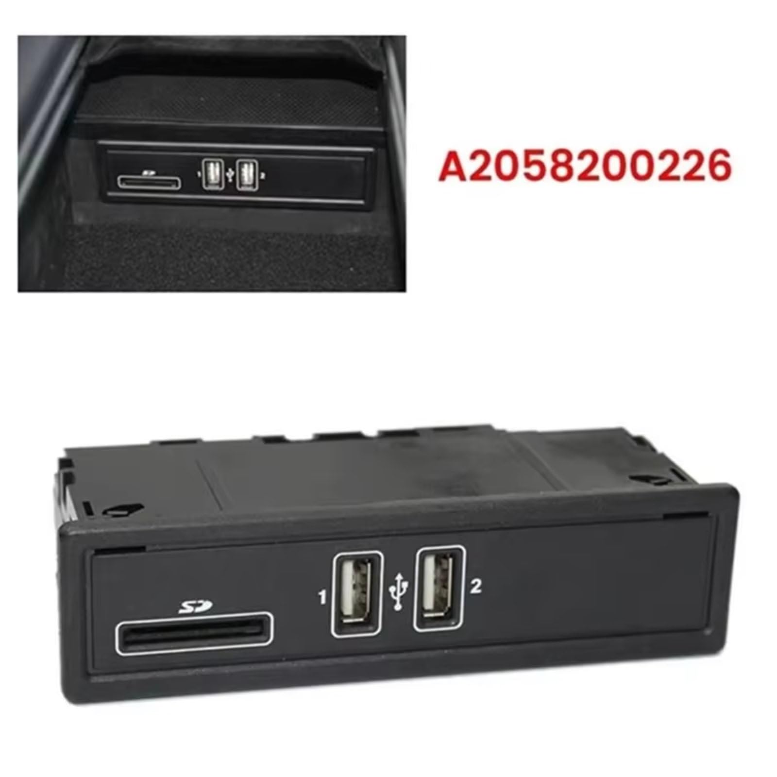 Compatibile Con Benz Per W205 W213 W253 Adattatore Interfaccia Porta Switch USB Per Autoveicoli Sostituzione Accessori A2058200126 USB Media Player AUX