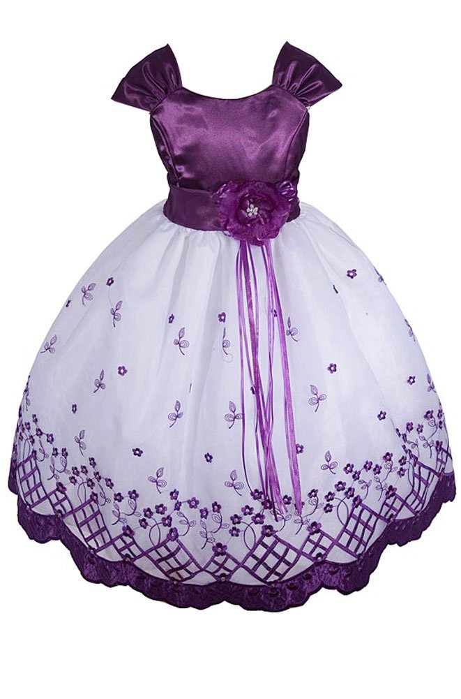 AMJ Dresses Inc Little-Girls' Flower Girl Communion Pageant Easter Wedding Dress