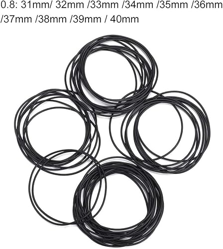 Miniatura 9 de plplaaoo Junta de reloj, juntas tóricas de goma, 500 unidsbolsa, junta trasera de reloj, juego de arandelas de sello de goma, herramienta de