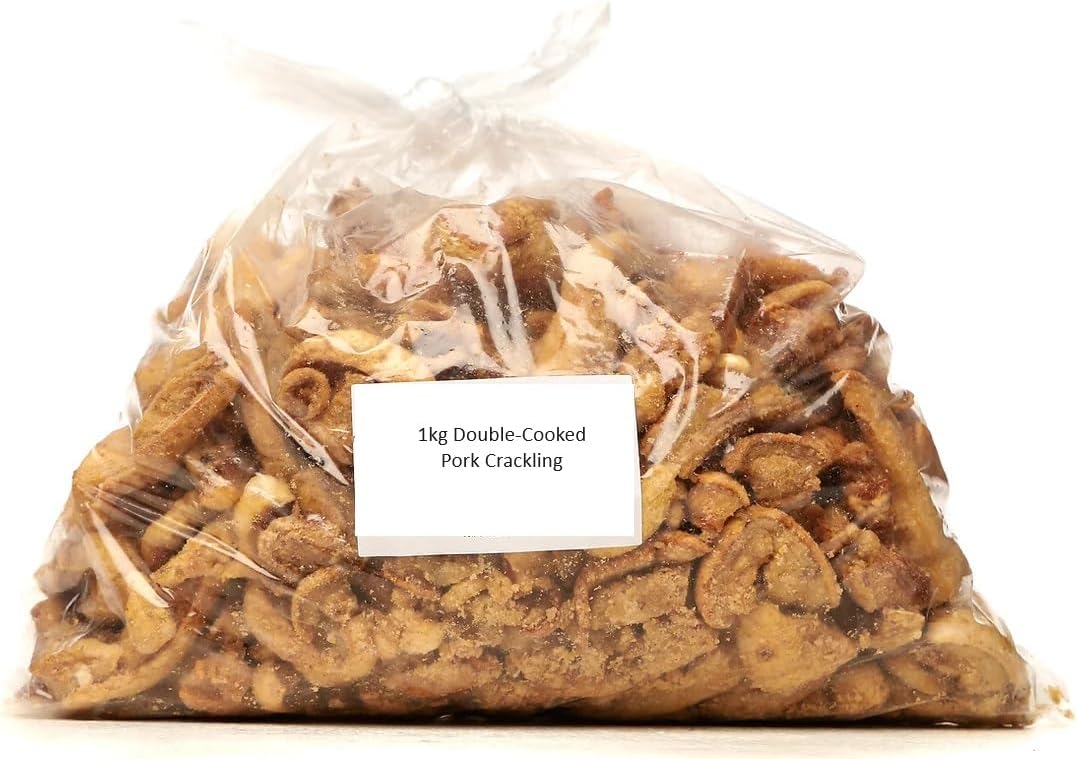 1kg Double Cooked Pork Crackling (1kg, Salt & Vinegar)