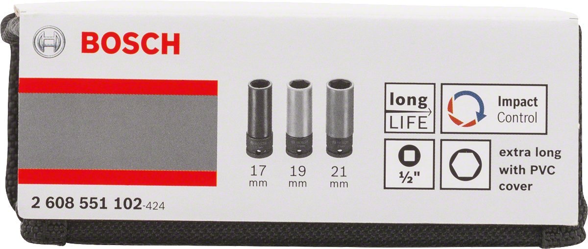 BOSCH 2 608 551 102 Set Kraft-Stecknuss-Satz