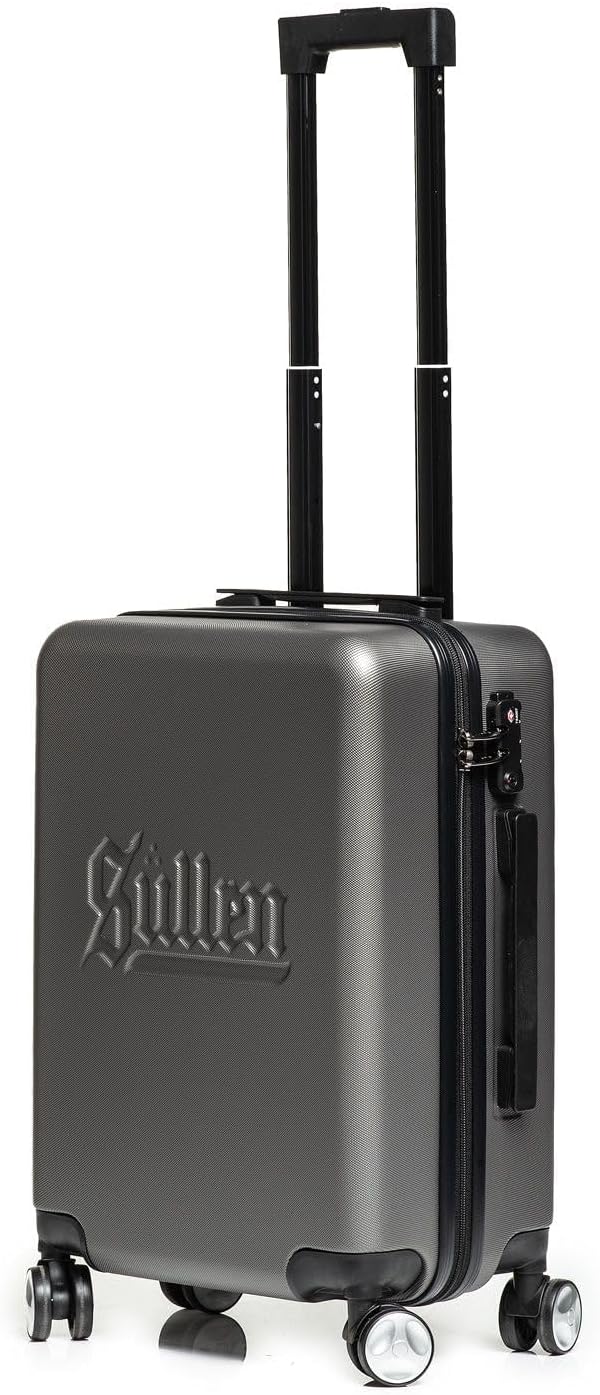 Sullen Blaq Paq Rhino Hard Case Roller Luggage Tattoo Travel Equipment Gray