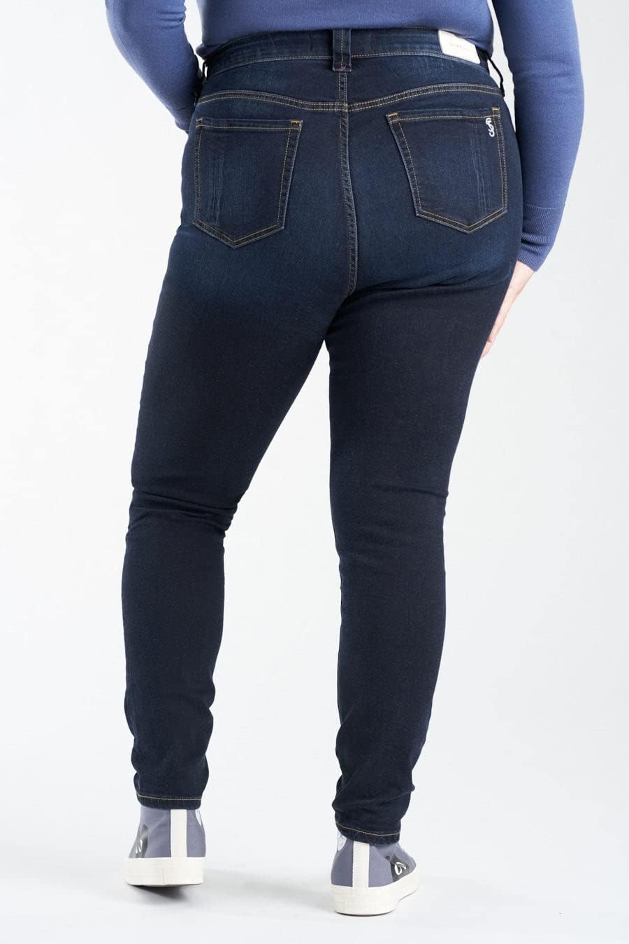 Slink - Premium Women's Plus Size Stretch High Rise Skinny Jeans (Indigo)