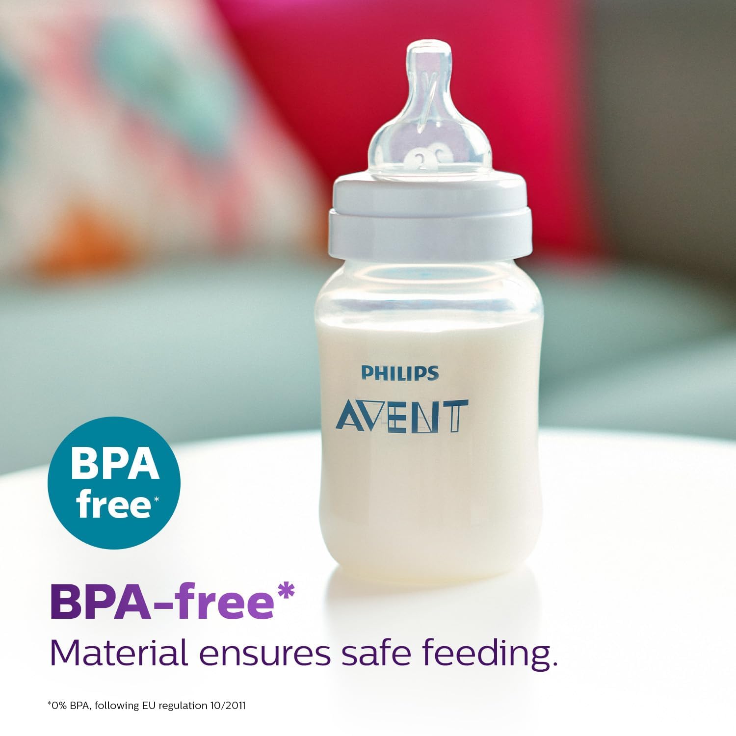 Philips Avent Anti Colic Baby Feeding Bottle 260ml (Twin Pack)| Anti-Colic Value Help Reduce Air Ingesion | SCY103/20 - Image 9 thumbnail