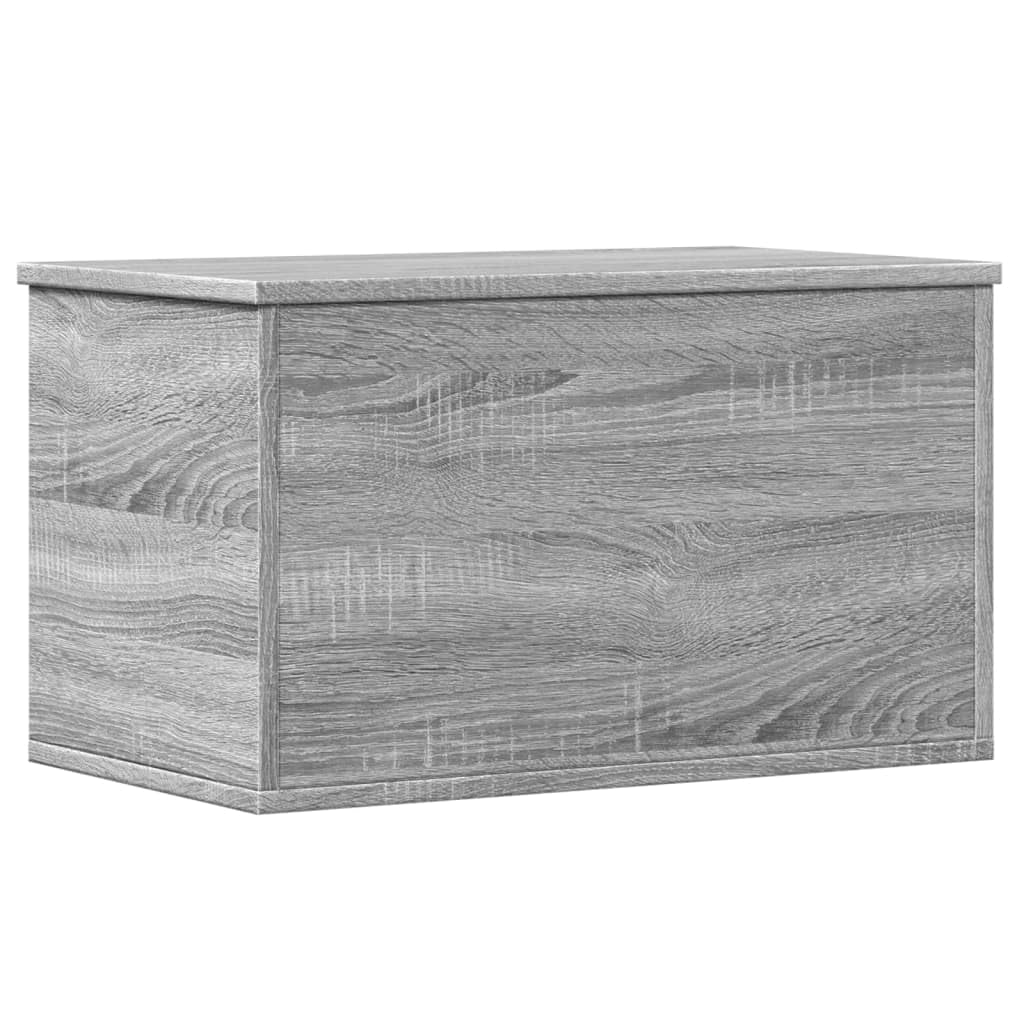 vidaXL Storage Box, Storage Chest for Hallway Living Room, Blanket Box for Clothes, Toy Box with Lid, Trunk, Grey Sonoma Engineered Wood