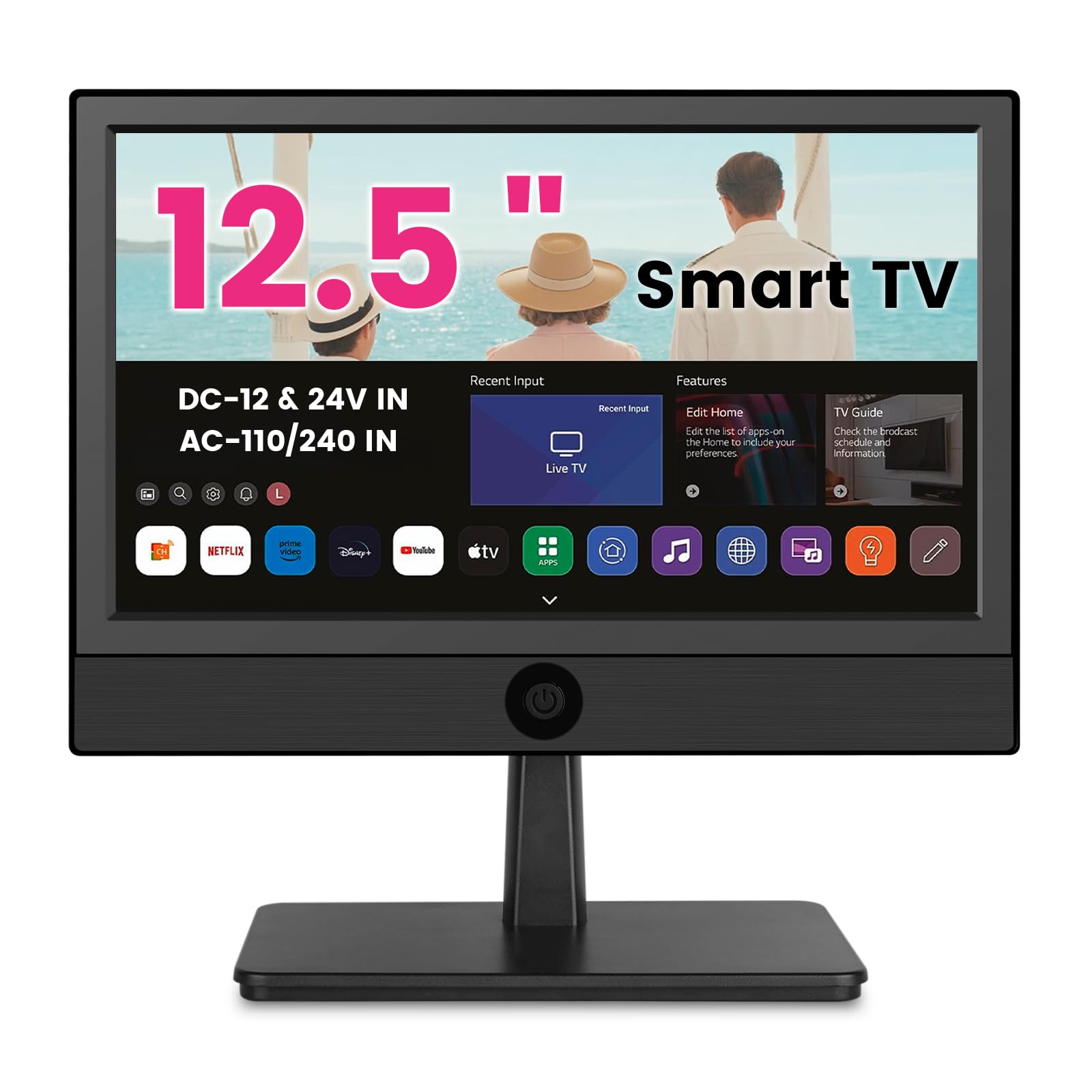othoiq 12.5 inch Small Smart TV