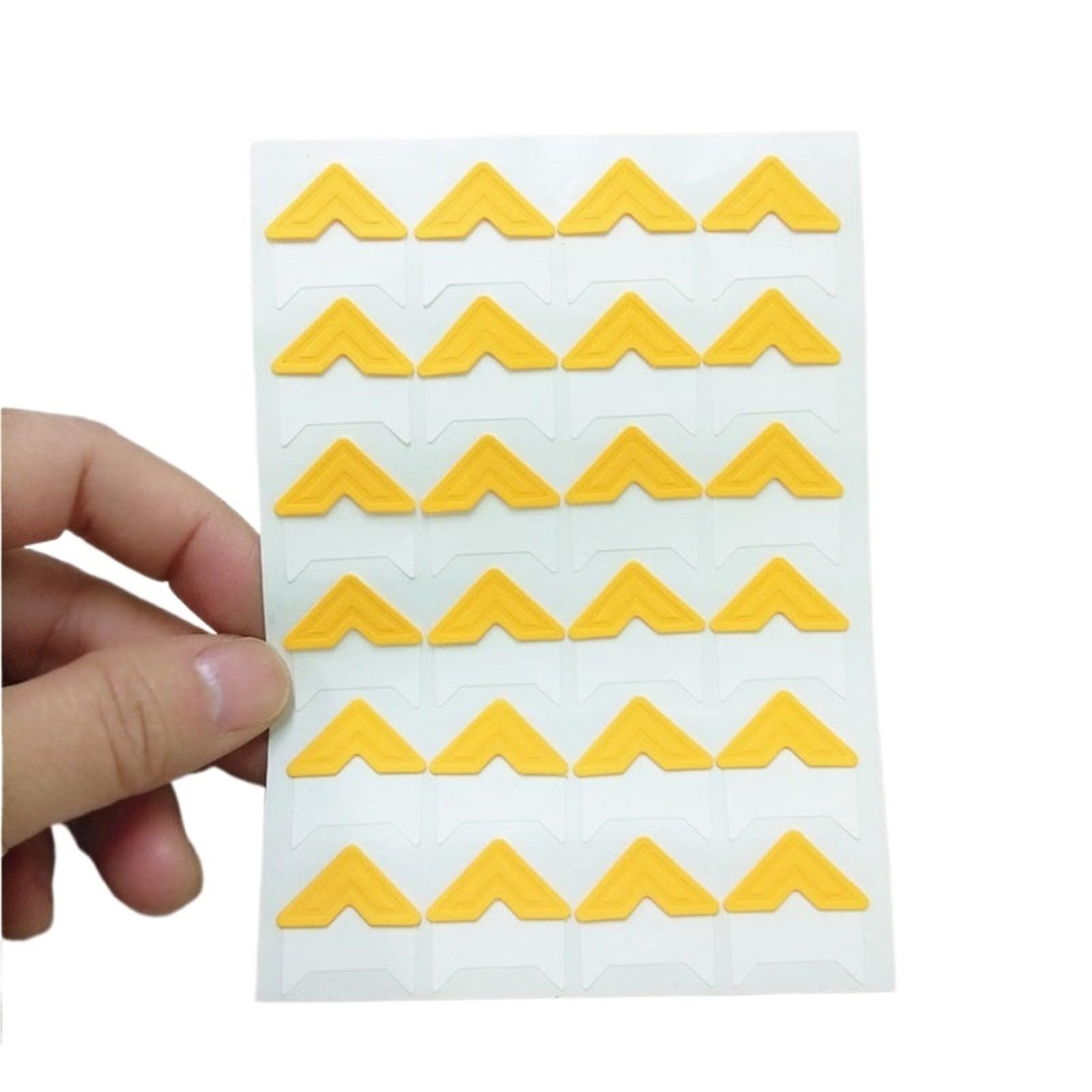 Gwyzax Self Adhesive Photo Corners 10Sheets Corner Stickers DIY Vintage Corner Kraft Paper Stickers Frame Scrapbook Self-Adhesive Photo Frame Corner Sticker(Yellow)