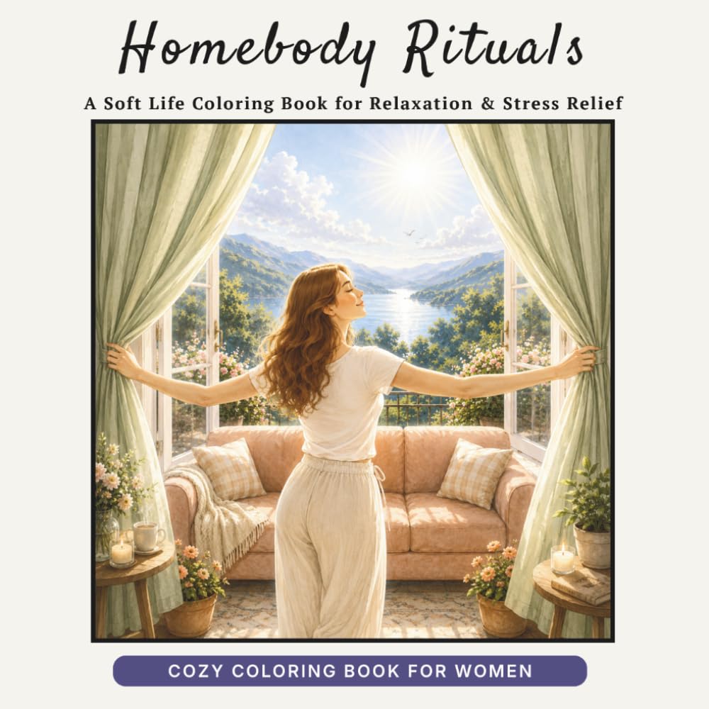 Homebody Rituals: A Soft Life Coloring Book for Relaxation & Stress Relief (Soft Life Coloring Series)