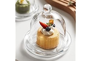 Glass Cake Stand with Dome Cover (Small)