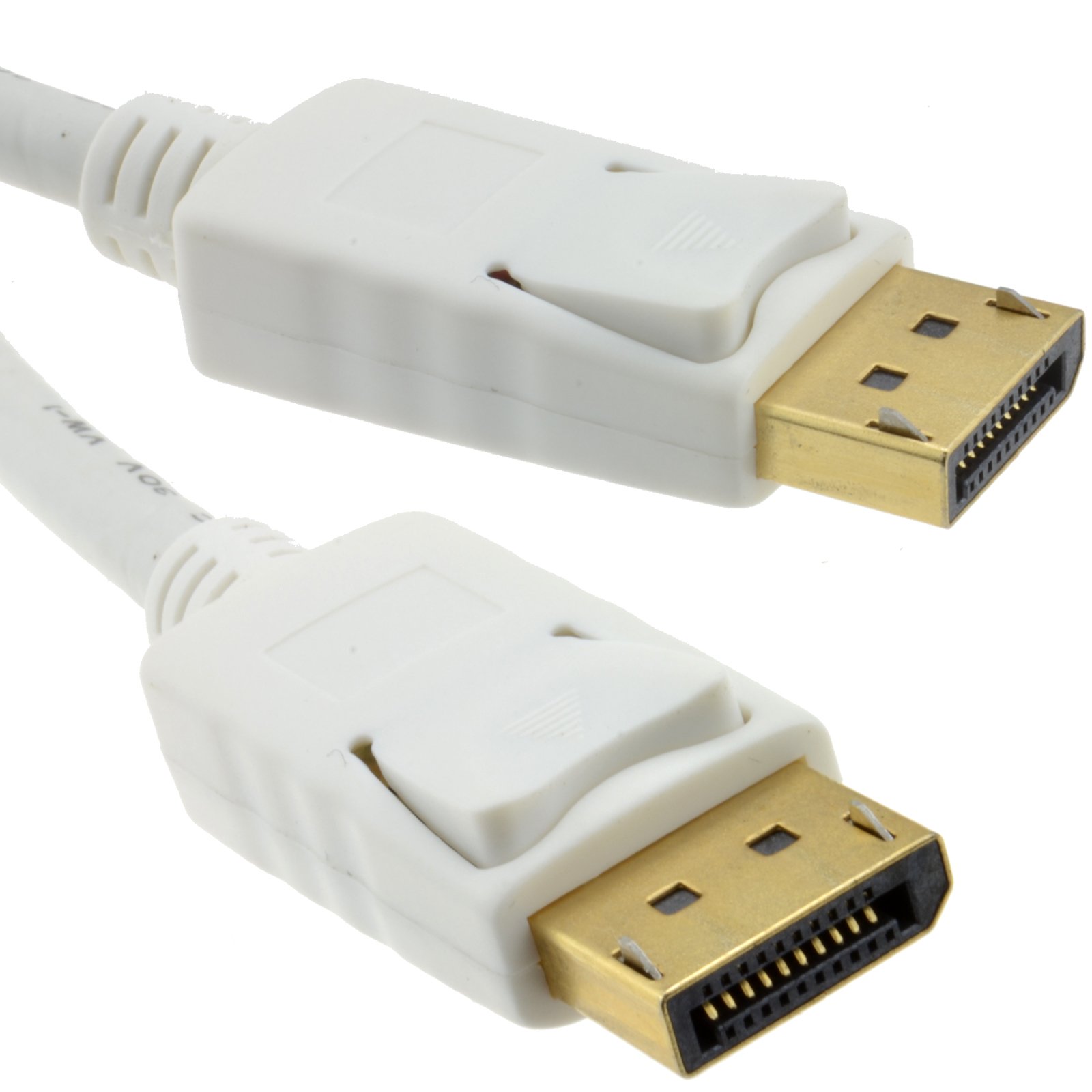 kenable DisplayPort v1.2 4k Compatible Male Locking Plugs Cable 1m ...