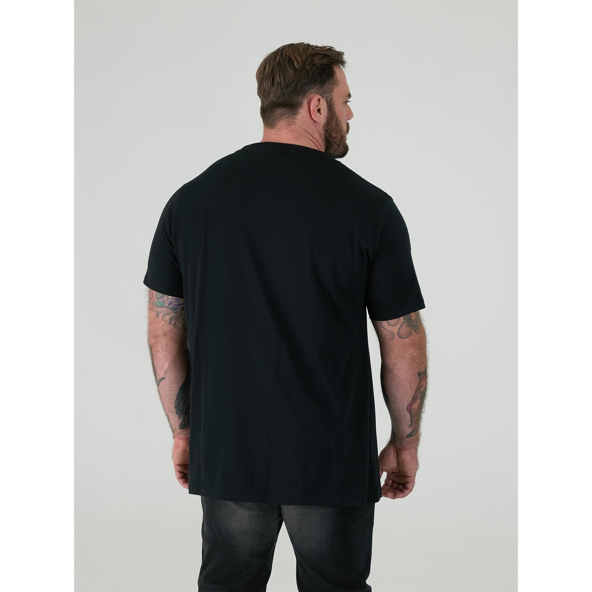 Duke Fenton Kingsize D555 - Camisetas de cuello redondo para hombre (paquete de 2)
