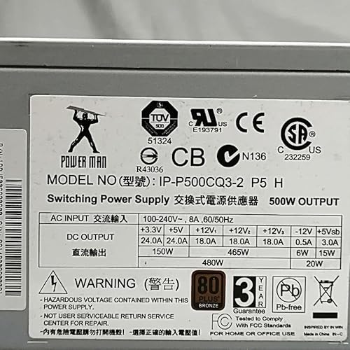 IN WIN ATX PC電源 500W 80PLUS認証ブロンズ IP-P500CQ3-2 P5 H の商品画像 4