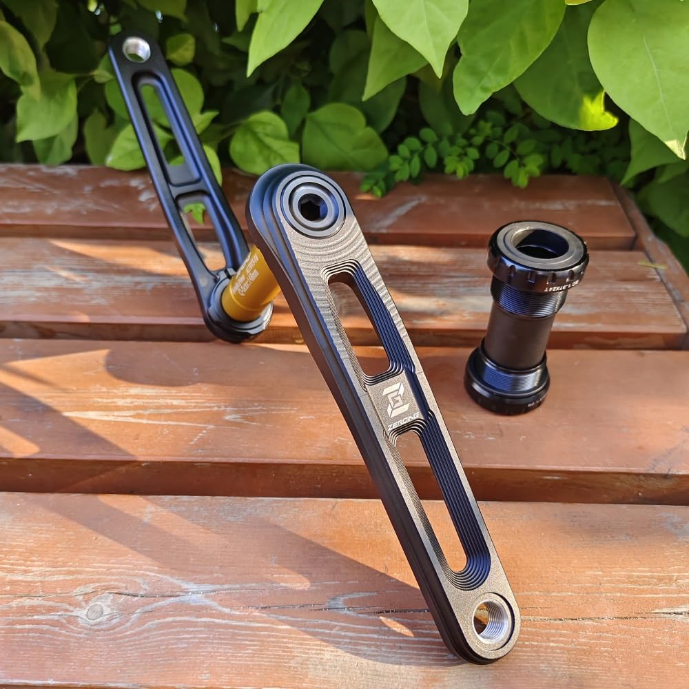 PORFOYO Kettenradgarnitur 28/38/48T - Mountainbike Kurbel 170mm Aluminium