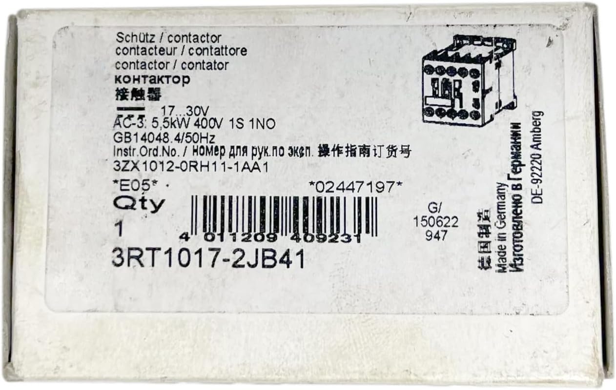 3RT1017-2JB41 Contacteur avec bobine basse consommation et garantie 1 an